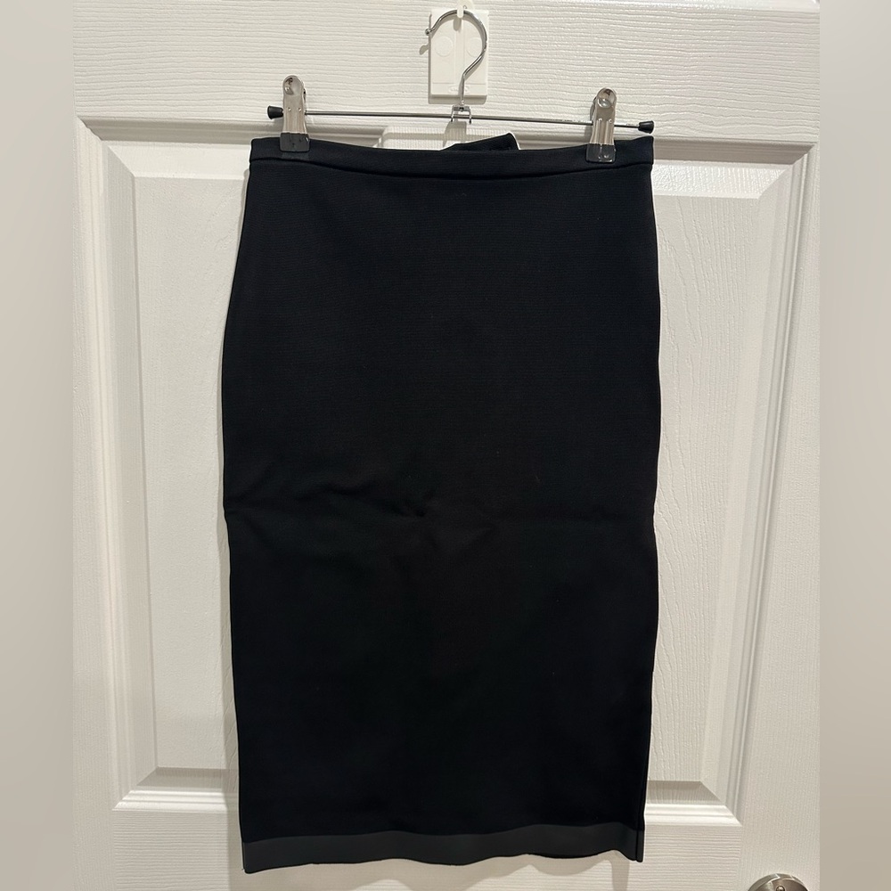 & Other Stories Black Pencil Skirt with Back Zipper - 36/S